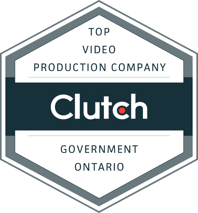 mainspring agency's clutch award for being a top video production company for government in ontario